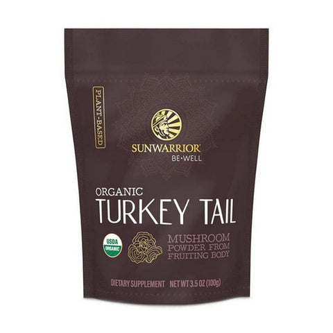 Sunwarrior, Organic Turkey Tail Mushroom Powder, 3.5 Oz