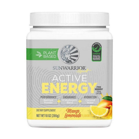 Sunwarrior, Mango Lemonade Active Energy And Hydration, 10.05 Oz