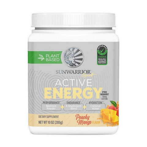 Sunwarrior, Peachy Mango Active Energy & Hydration, 10.05 Oz