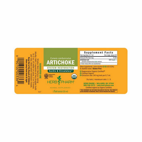 Herb Pharm, Artichoke Extract, 1 Oz