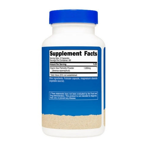 Nutricost, Organic Saw Palmetto MWO, 500 Mg, 120 Caps
