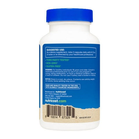 Nutricost, Organic Saw Palmetto MWO, 500 Mg, 120 Caps