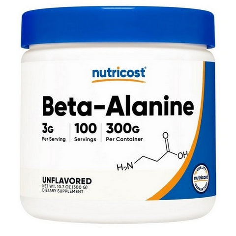 Nutricost, Beta Alanine Powder, 300 Grams