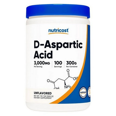 Nutricost, D-Aspartic Acid Powder, 300 Grams
