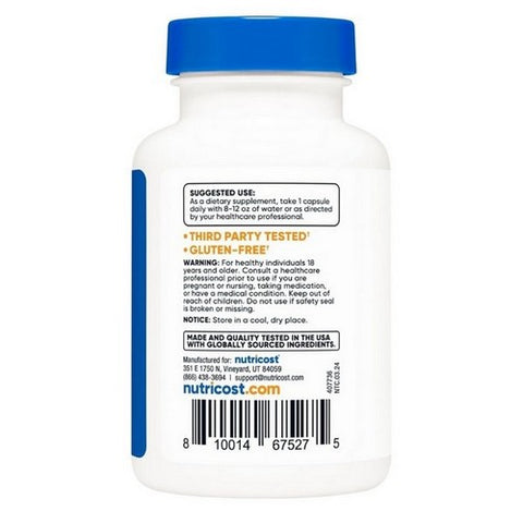 Nutricost, Tudca Capsules, 250 Mg, 60 Count