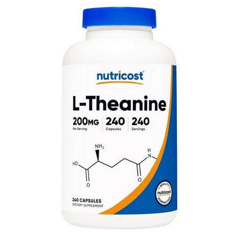 Nutricost, L-Theanine Capsules, 200 Mg, 240 Count