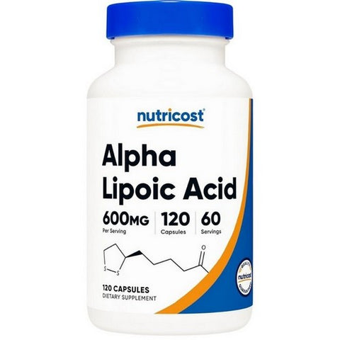 Nutricost, Alpha Lipoic Acid Capsules, 600 Mg, 120 Count