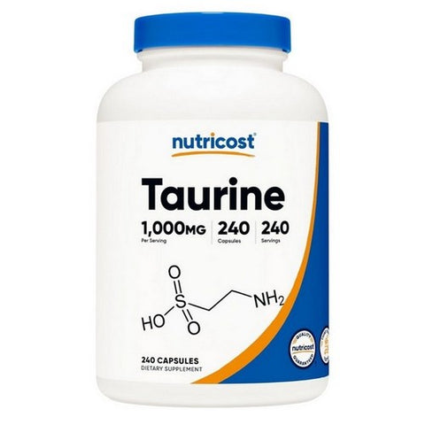 Nutricost, Taurine Capsules, 1000 Mg, 240 Count