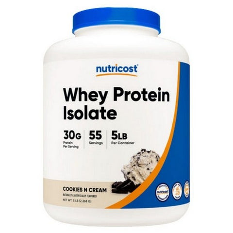 Nutricost, Whey Protein Isolate Powder Cookies & Cream, 5 Lbs
