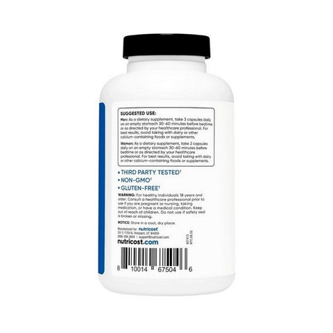 Nutricost, ZMA Capsules, 490 Mg, 180 Count