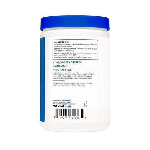 Nutricost, Creapure Creatine Monohydrate Powder, 500 Grams