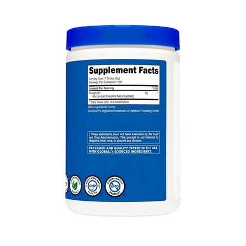 Nutricost, Creapure Creatine Monohydrate Powder, 500 Grams