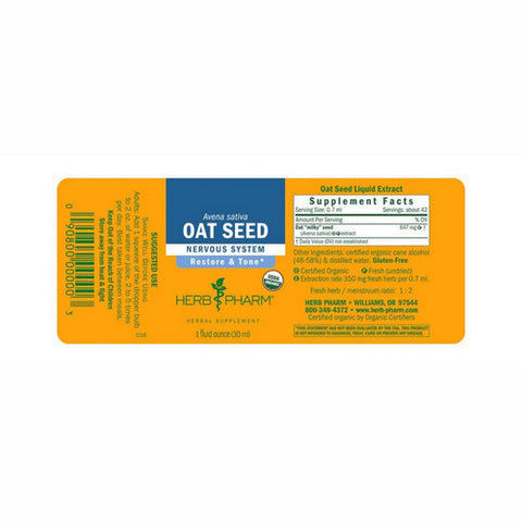 Herb Pharm, Oat Seed Extract, 1 Oz