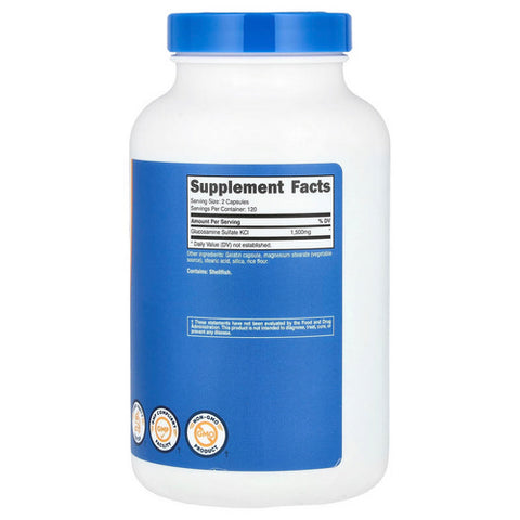 Nutricost, Glucosamine Sulfate Capsules, 750 Mg, 240 Count