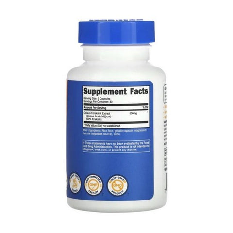 Nutricost, Coleus Forskohlii Capsules, 500 Mg, 60 Count