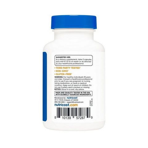 Nutricost, Berberine HCl, 600 Mg, 60 Caps