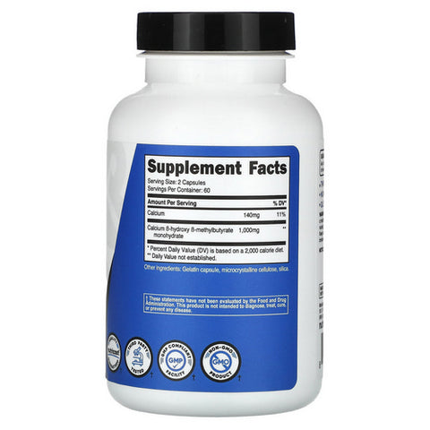 Nutricost, HMB Capsules, 500 Mg, 120 Count