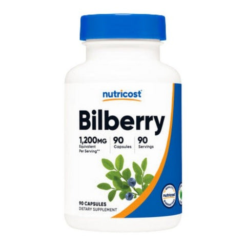 Nutricost, Bilberry Capsules, 1200 Mg, 90 Count