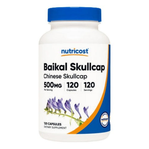 Nutricost, Baikal Skullcap Capsules, 500 Mg, 120 Count