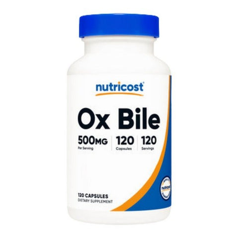 Nutricost, Ox Bile Capsules, 500 Mg, 120 Count