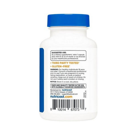 Nutricost, Theobromine Capsules, 400 Mg, 90 Count