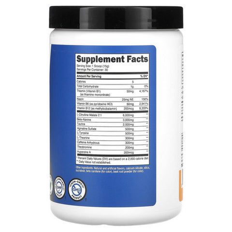 Nutricost, Pre-X Complex Peach Mango, 30 Serving