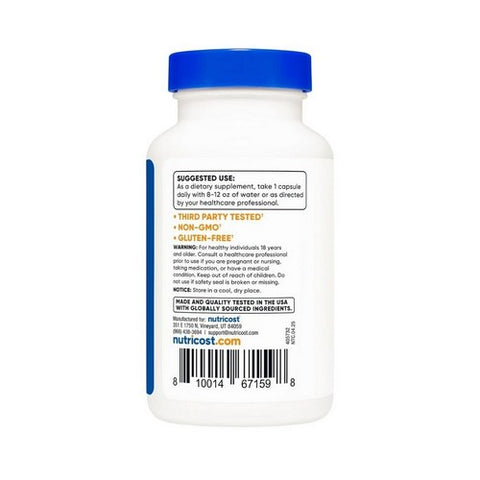 Nutricost, Zinc Chelate Capsules, 50 Mg, 120 Count