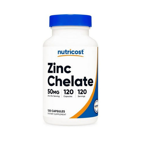 Nutricost, Zinc Chelate Capsules, 50 Mg, 120 Count