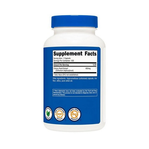 Nutricost, Chicory Root Capsules, 650 Mg, 120 Count