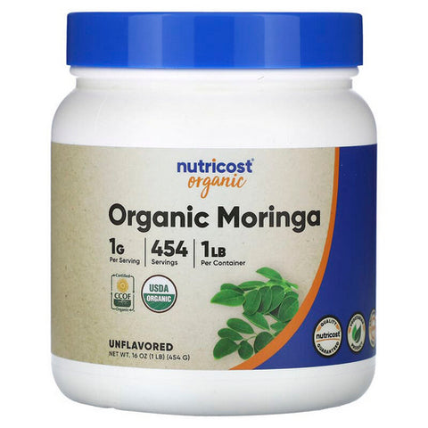 Nutricost, Organic Moringa Powder, 1 Lb