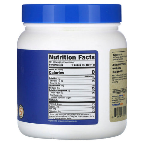 Nutricost, Organic Moringa Powder, 1 Lb
