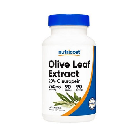 Nutricost, Olive Leaf 20% Oleuropein, 750 Mg, 90 Caps