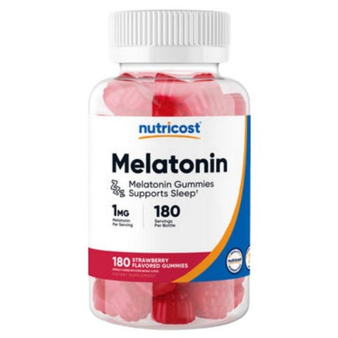 Nutricost, Melatonin Gummies, 1 Mg, 180 Count