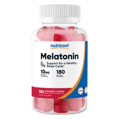 Nutricost, Melatonin Gummies, 10 Mg, 180 Count