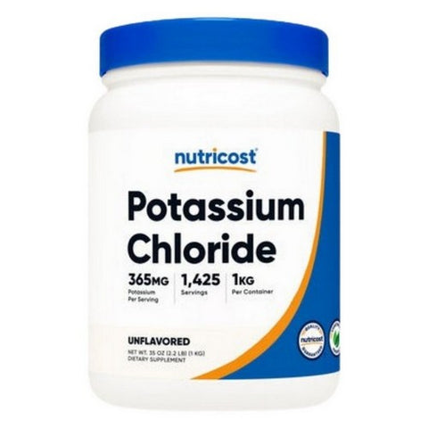 Nutricost, Potassium Chloride Powder, 1 Kg