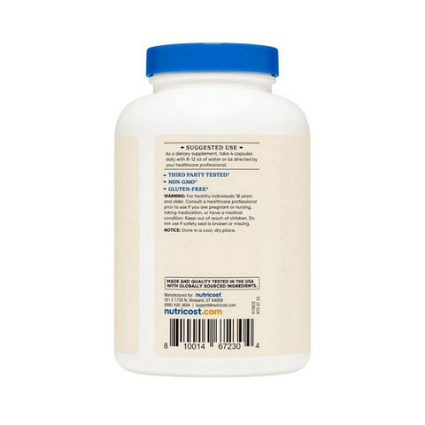 Nutricost, Grass-Fed Desiccated Beef Liver Capsules, 750 Mg, 240 Count