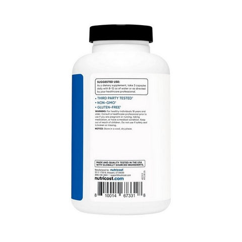 Nutricost, Nitric Oxide Booster Capsules, 750 Mg, 180 Count