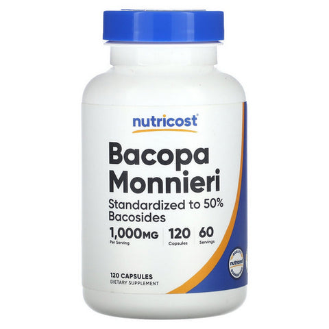 Nutricost, Bacopa Capsules, 500 Mg, 120 Count
