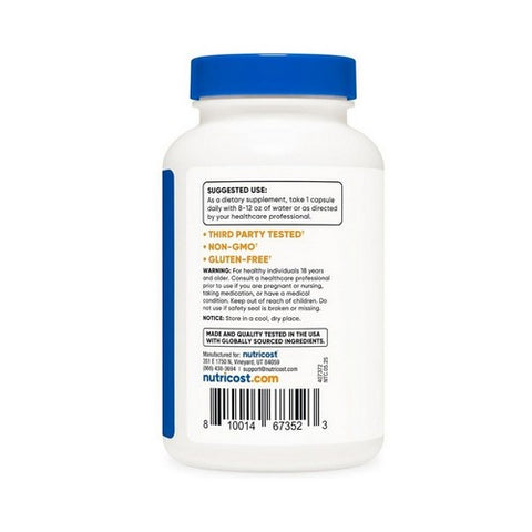 Nutricost, Saffron Extract Capsules, 88.5 Mg, 240 Count