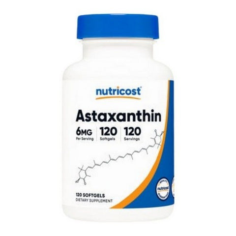 Nutricost, Astaxanthin Softgels, 6 Mg, 120 Count