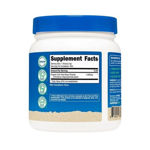 Nutricost, Organic Irish Moss Powder, 1 Lb
