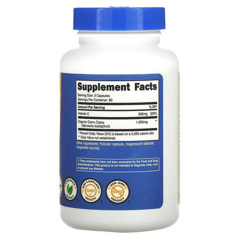 Nutricost, Camu Camu Capsules MWO, 500 Mg, 120 Count