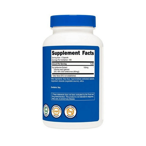 Nutricost, Soy Isoflavones Capsules, 150 Mg, 180 Count