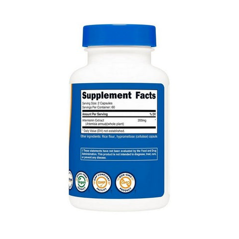 Nutricost, Artemisinin Capsules, 200 Mg, 120 Count