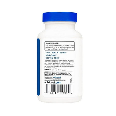 Nutricost, Ursolic Acid Capsules, 300 Mg, 120 Count