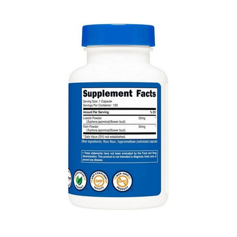 Nutricost, Luteolin With Rutin Capsules, 50 Mg, 120 Count