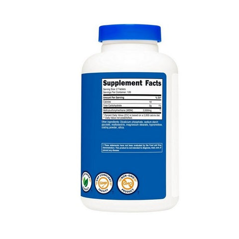 Nutricost, MSM Tablets, 2000 Mg, 240 Count