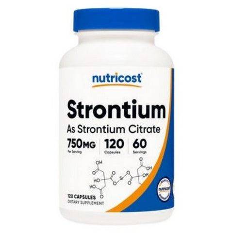 Nutricost, Strontium Capsules, 750 Mg, 120 Count
