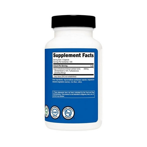 Nutricost, Turkesterone Capsules, 600 Mg, 120 Count