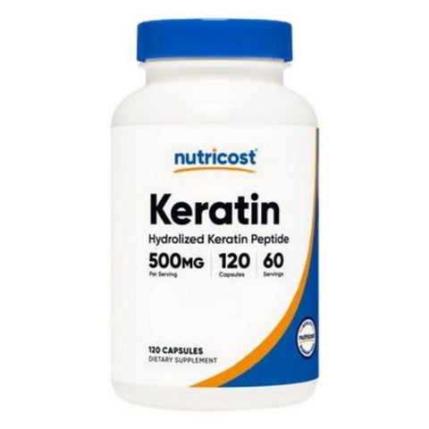 Nutricost, Keratin Capsules, 500 Mg, 120 Count